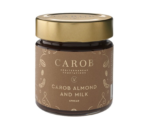 Creme Alfarroba, Amêndoa e Leite ( CAROB ALMOND AND MILK SPREAD (240g))