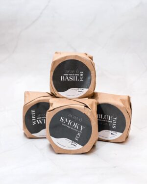 Queijo vegan fumado curado