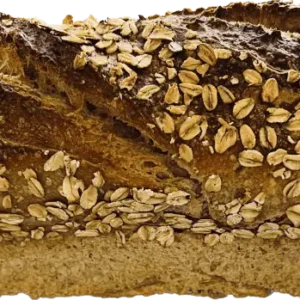 a loaf of bread with oats on it