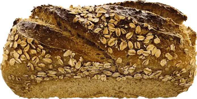 a loaf of bread with oats on it